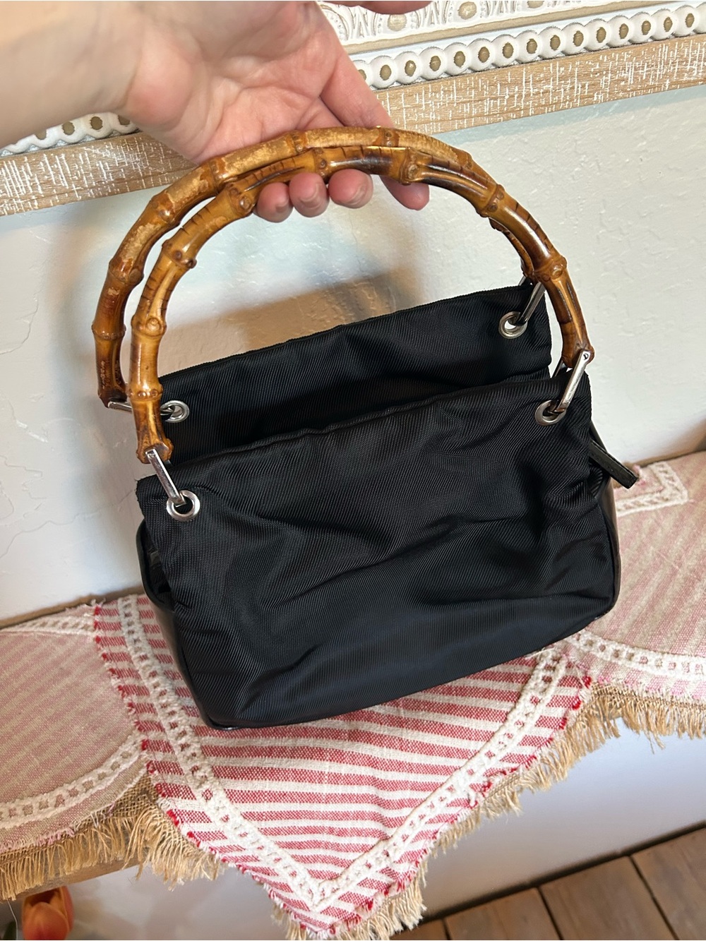 Gucci bamboo Tom Ford era with dusty